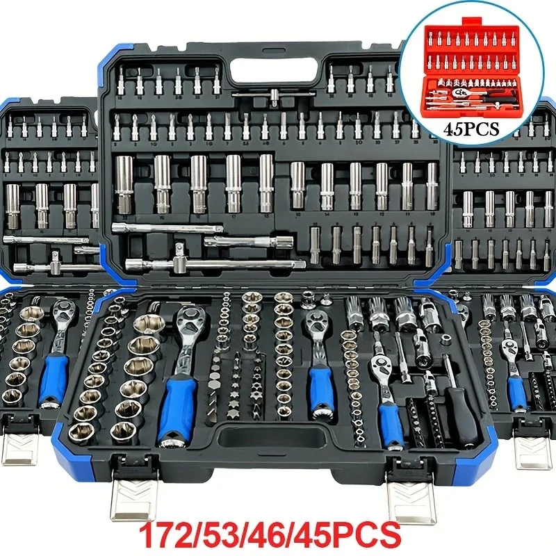 Universal Ratchet Socket Wrench Set Hand Tool for Car Maintenance Adjustable Spanner Set for Women Fashionable Summer Set
Universal Ratchet Socket Wrench Set Hand Tool for Car Maintenance Adjustable Spanner Set for Women Fashionable Summer Set