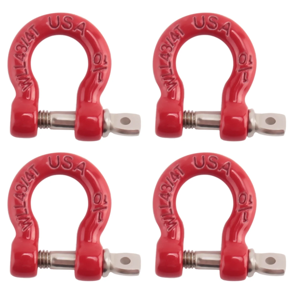 4Pcs Red Metal Bumper D-Ring Tow Hook for 1/10 RC Crawler Car Traxxas TRX-4 Axial SCX10 90046 D90CYGJ
4Pcs Red Metal Bumper D-Ring Tow Hook for 1/10 RC Crawler Car Traxxas TRX-4 Axial SCX10 90046 D90CYGJ