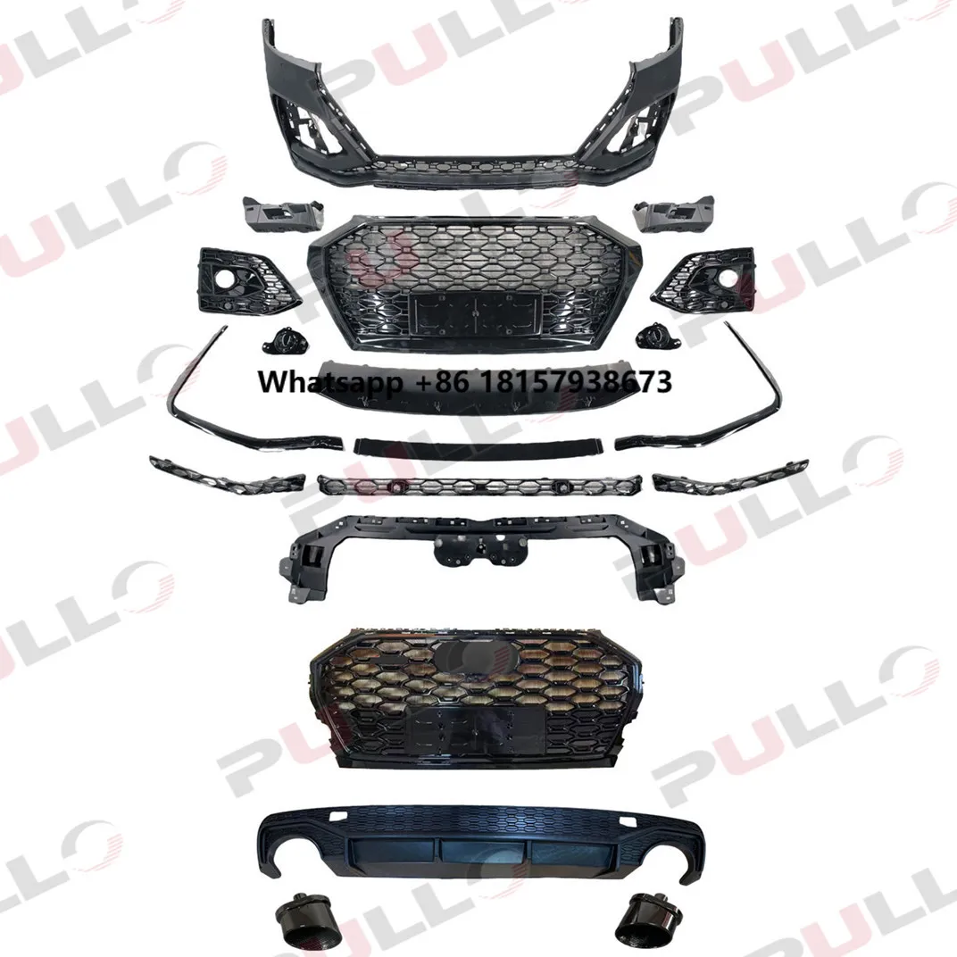 Body Kit for Q5 2021-2023 Change to RSQ5 Style Contain Front Bumper Assembly with Grille and Rear Lip and Tail Throat
Body Kit for Q5 2021-2023 Change to RSQ5 Style Contain Front Bumper Assembly with Grille and Rear Lip and Tail Throat