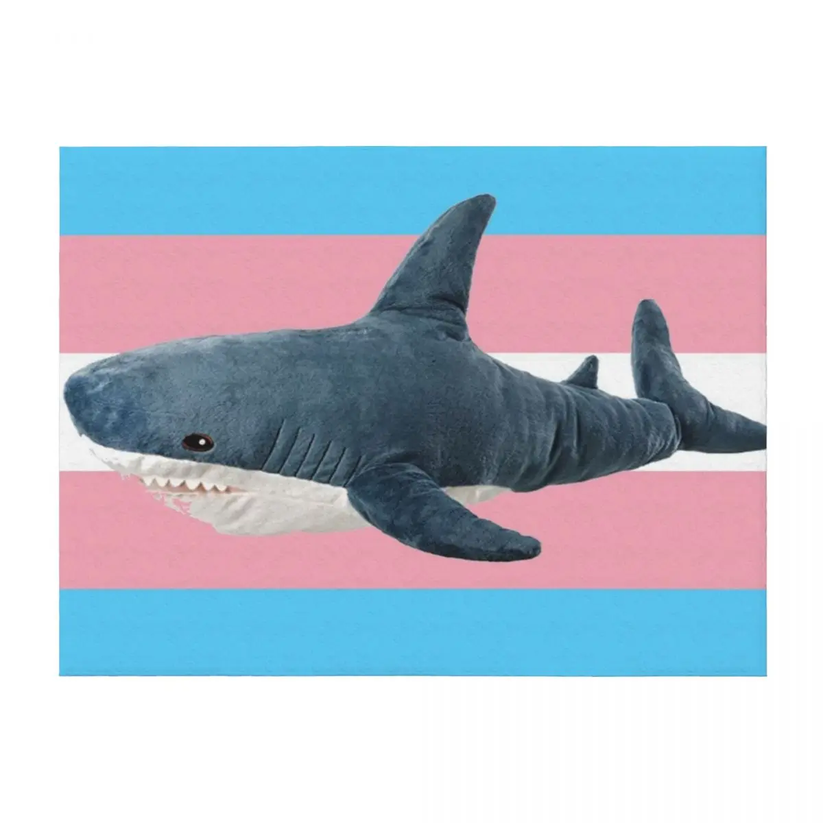 BLAHAJ SHARK TRANS FLAG Throw Blanket Flannel Fabric christmas decoration Moving halloween Blankets 
BLAHAJ SHARK TRANS FLAG Throw Blanket Flannel Fabric christmas decoration Moving halloween Blankets