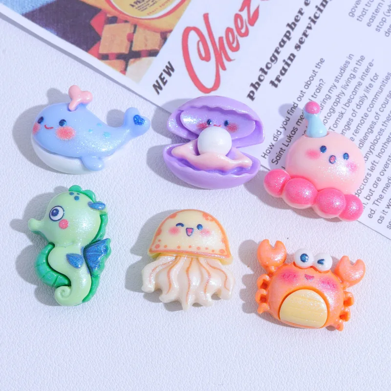 100pcs Cute Resin Flatback Miniature Ocean shell Dolphin DIY for Phone Case Hairpin Keychain Earrings Scrapbook Accessories
100pcs Cute Resin Flatback Miniature Ocean shell Dolphin DIY for Phone Case Hairpin Keychain Earrings Scrapbook Accessories