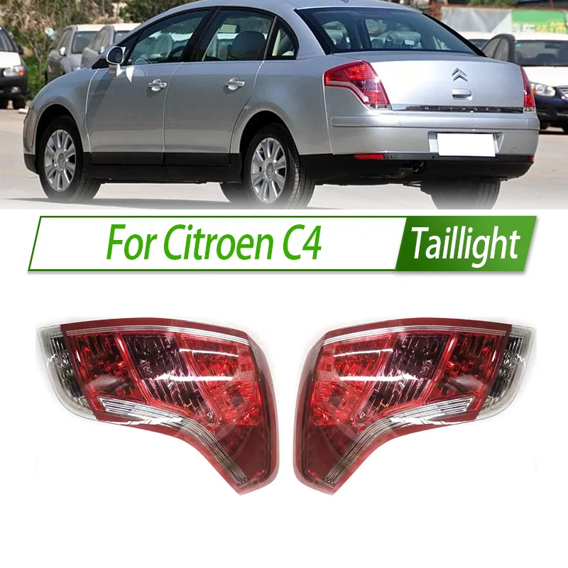 For Citroen C4 Car Taillight Assembly OEM Style Rear Lamp with Turn Signal Reverse Light Direct Fit Replacement