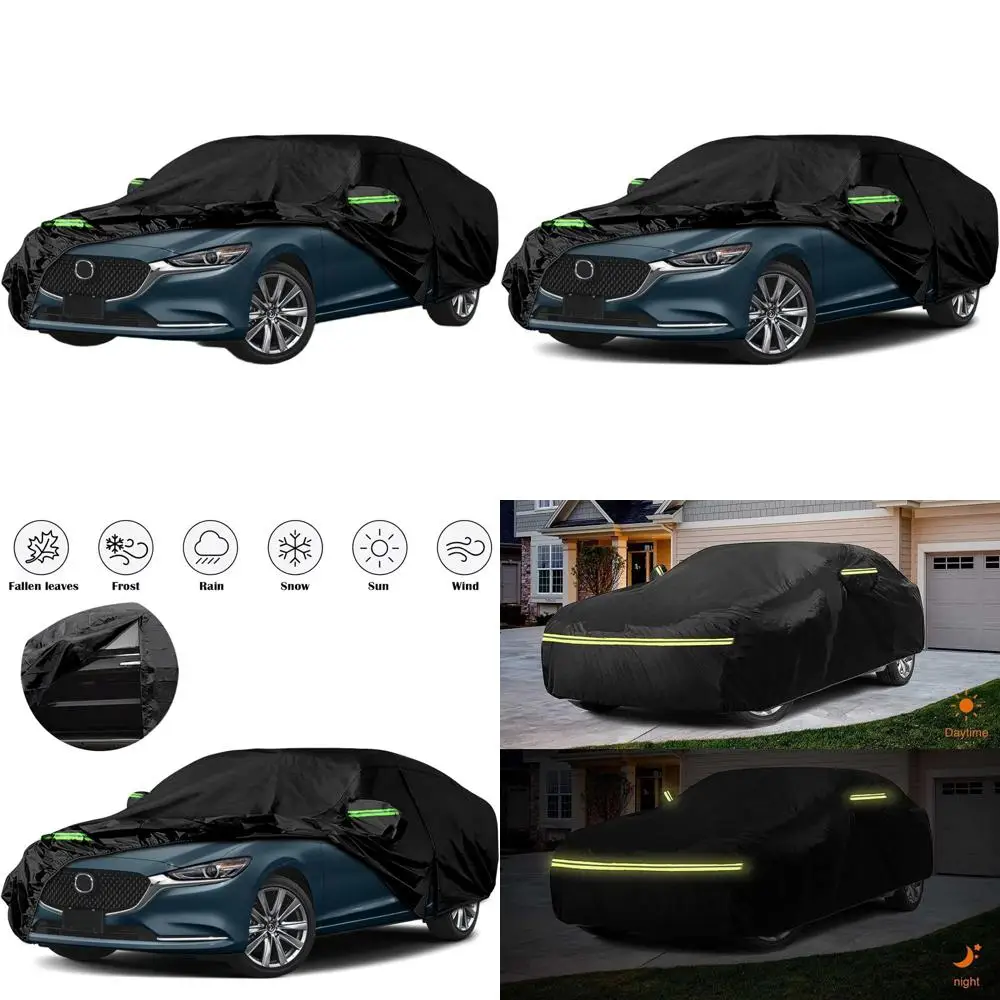 Всепогодный чехол для автомобиля на заказ, 6 слоев, водонепроницаемый, с дверцей на молнии и ветрозащитными ремнями для моделей 2002-2024 годов
Всепогодный чехол для автомобиля на заказ, 6 слоев, водонепроницаемый, с дверцей на молнии и ветрозащитными ремнями для моделей 2002-2024 годов