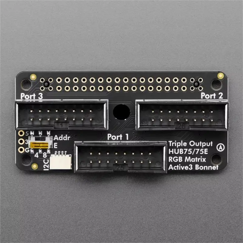 For HUB75 For Adafruit Compatible Triple LED Matrix Bonnet- 6358 For Raspberry Pi
For HUB75 For Adafruit Compatible Triple LED Matrix Bonnet- 6358 For Raspberry Pi
