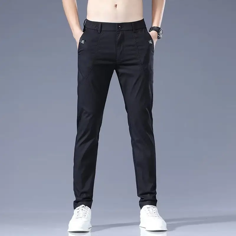 Summer Thin Casual Suit Pants Men's Straight Loose Ice Silk Trousers Men's Sports Pants Versatile Suit Pants Male Dress Pants
Summer Thin Casual Suit Pants Men's Straight Loose Ice Silk Trousers Men's Sports Pants Versatile Suit Pants Male Dress Pants