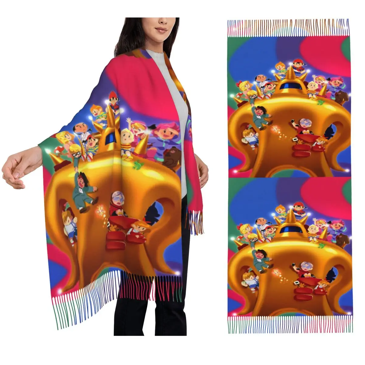 Earthbound(26) Шарф Шарфы с кисточками для женщин Мягкие теплые шали и накидки Большая осенне-зимняя шаль
Earthbound(26) Шарф Шарфы с кисточками для женщин Мягкие теплые шали и накидки Большая осенне-зимняя шаль