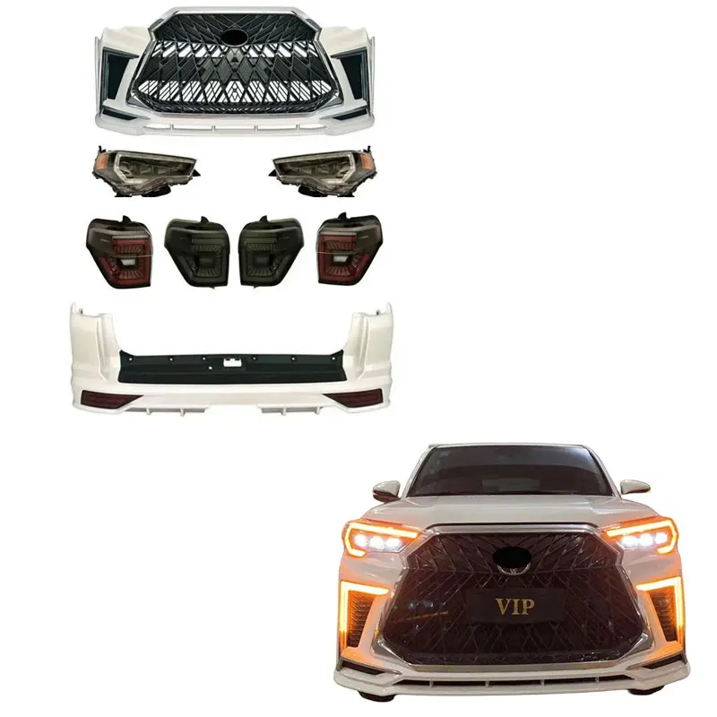 Комплект кузова KLT для Toyota 4 runner, модификация автомобиля, передний и задний бампер с светильник 4 runner, комплект кузова
Комплект кузова KLT для Toyota 4 runner, модификация автомобиля, передний и задний бампер с светильник 4 runner, комплект кузова