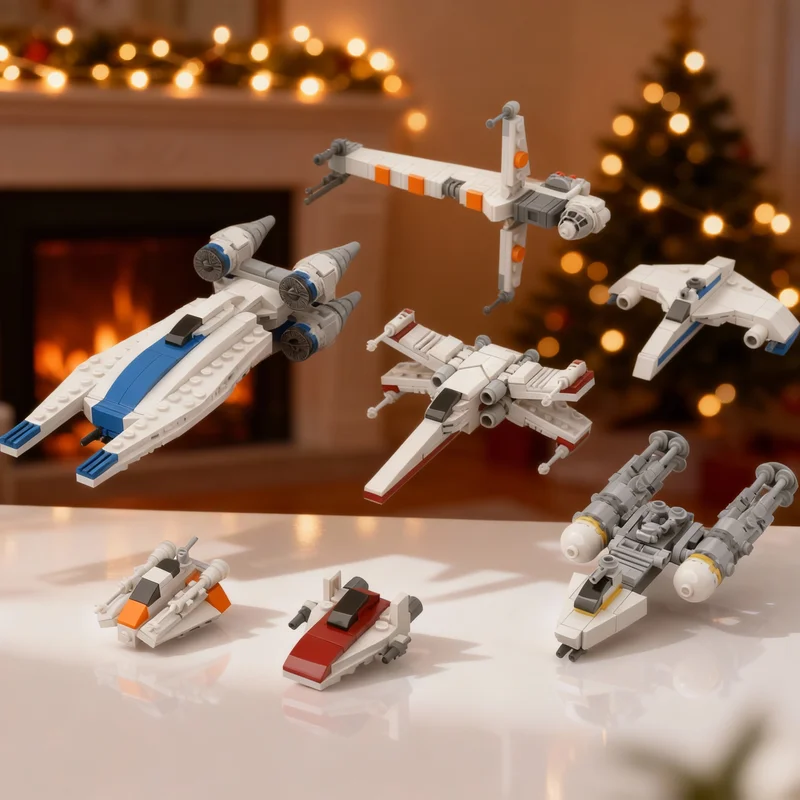 543pcs MOC Rebel Fleet X Y A B U E Wing Snowspeeder Star Battle Christmas Gifts Model Building Blocks Architecture Toys
543pcs MOC Rebel Fleet X Y A B U E Wing Snowspeeder Star Battle Christmas Gifts Model Building Blocks Architecture Toys