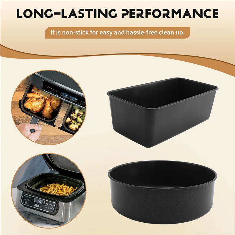 Аксессуары для фритюрниц на 6. 5 QT и 8 QT Ninja Foodi, набор для выпечки в аэрофритюрнице, антипригарное покрытие, можно мыть в посудомоечной машине-AT48
Аксессуары для фритюрниц на 6. 5 QT и 8 QT Ninja Foodi, набор для выпечки в аэрофритюрнице, антипригарное покрытие, можно мыть в посудомоечной машине-AT48