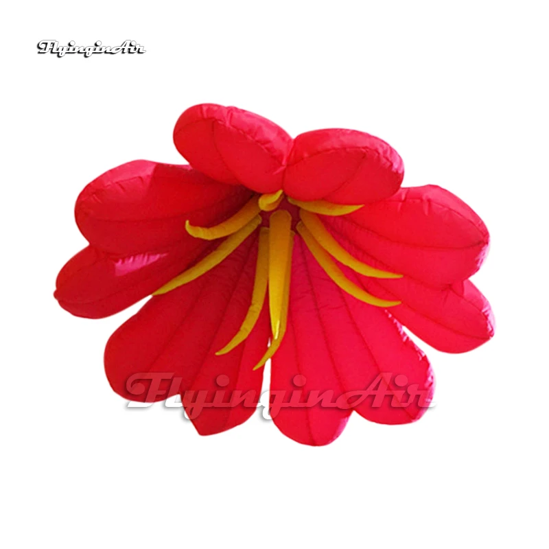 Personalized Party Flowers Hanging Red Inflatable Lily Flower With LED Light For Concert Stage Decoration
Personalized Party Flowers Hanging Red Inflatable Lily Flower With LED Light For Concert Stage Decoration
