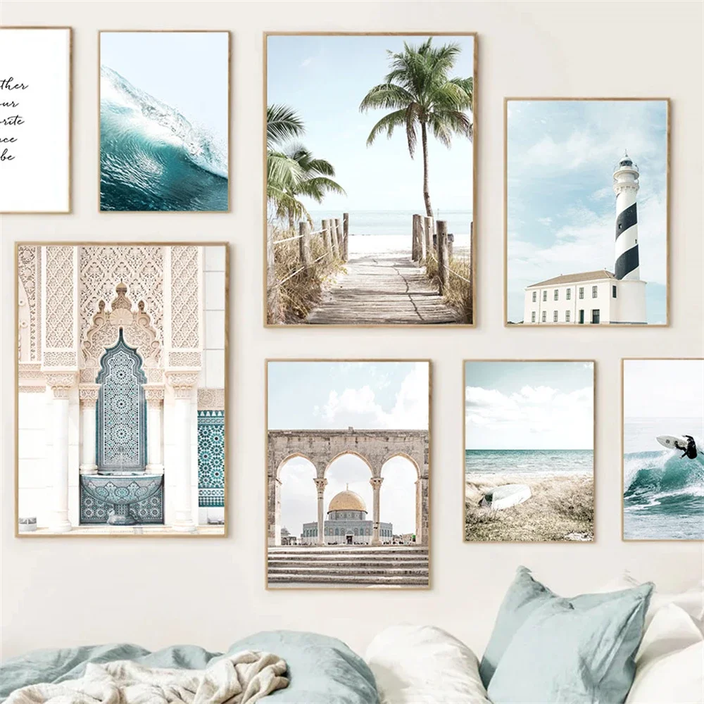 Summer Sea Waves Canvas Poster Palm Tree Print Mosque Morocco Wall Art Painting Nordic Posters Picture Living Room Home Decor
Summer Sea Waves Canvas Poster Palm Tree Print Mosque Morocco Wall Art Painting Nordic Posters Picture Living Room Home Decor