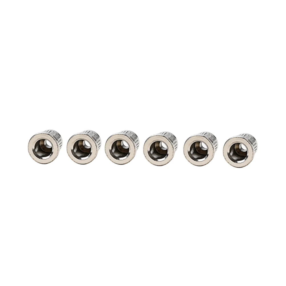 6 Pcs Guitar String Ferrules Durable Metal Parts Electric Guitar Accessories String Through Body Repair Material
6 Pcs Guitar String Ferrules Durable Metal Parts Electric Guitar Accessories String Through Body Repair Material