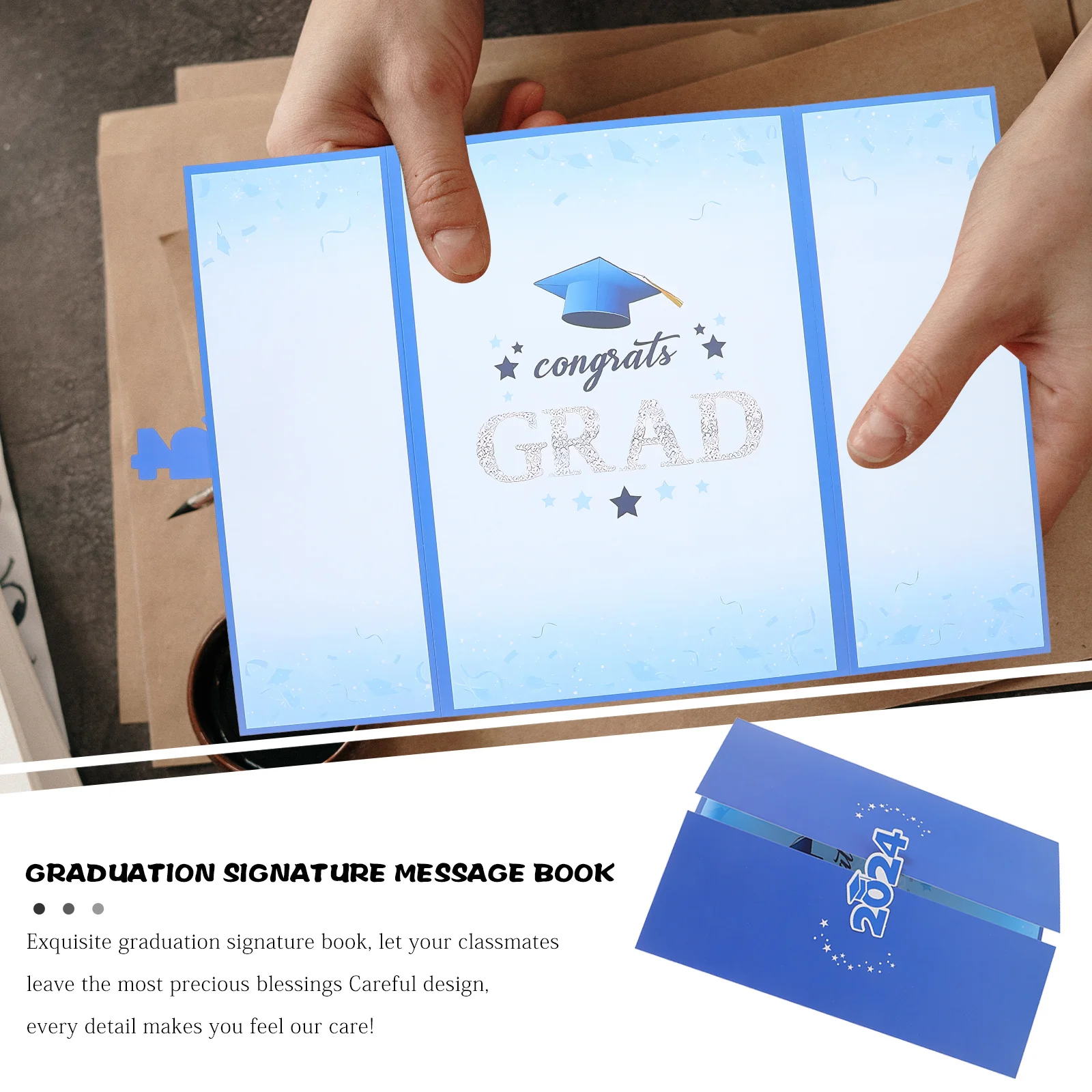 2024 Graduation Guest Signature Book Three-Fold Card Design Elegant Color Graduation Party Memory Book Party Guestbook
2024 Graduation Guest Signature Book Three-Fold Card Design Elegant Color Graduation Party Memory Book Party Guestbook