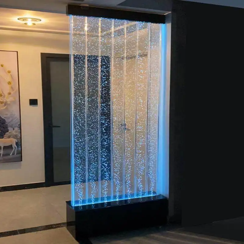 Large flowing water ornament acrylic aquarium living room entrance partition
Large flowing water ornament acrylic aquarium living room entrance partition