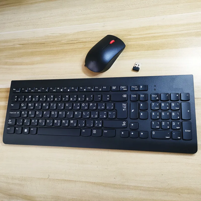 Арабская раскладка KBRFBU71 ультратонкая беспроводная клавиатура и мышь для офисной клавиатуры Lenovo Business
Арабская раскладка KBRFBU71 ультратонкая беспроводная клавиатура и мышь для офисной клавиатуры Lenovo Business