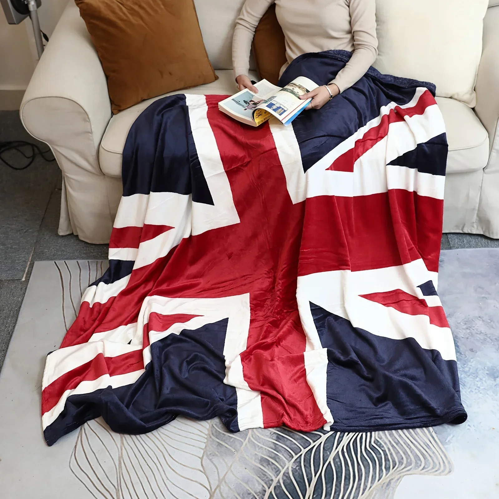 British Flag Flannel Throw Blanket Union Jack Design for Home Office Gifts Thin Quilt for Nap Air Conditioning Use
British Flag Flannel Throw Blanket Union Jack Design for Home Office Gifts Thin Quilt for Nap Air Conditioning Use