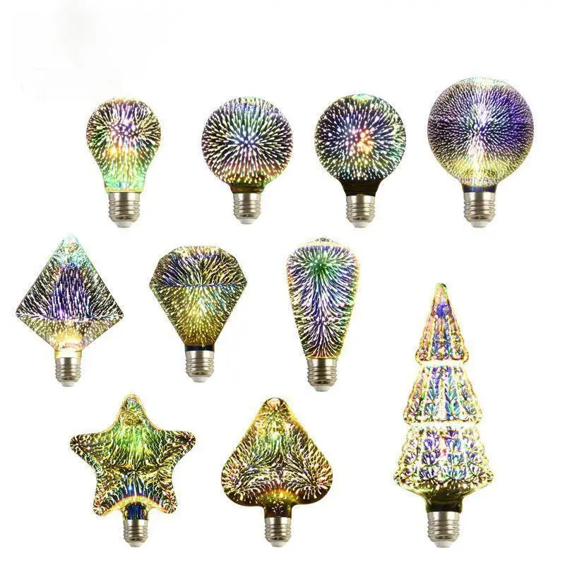 3D Fireworks Bulb Edison LED Stereoscopic Starry Sky Light Decoration Personalized Creative Art Colorful Atmosphere
3D Fireworks Bulb Edison LED Stereoscopic Starry Sky Light Decoration Personalized Creative Art Colorful Atmosphere