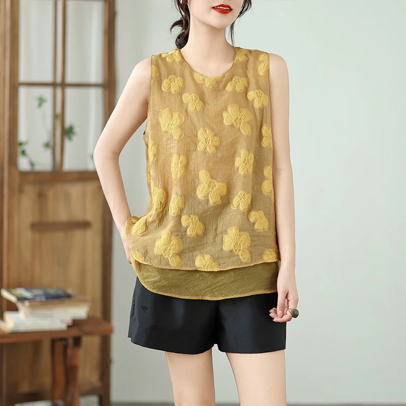 Новая летняя женская футболка с вышивкой Svel Ogees, тонкая модная футболка с клипсовым цветком, маленькая тонкая футболка 
Новая летняя женская футболка с вышивкой Svel Ogees, тонкая модная футболка с клипсовым цветком, маленькая тонкая футболка