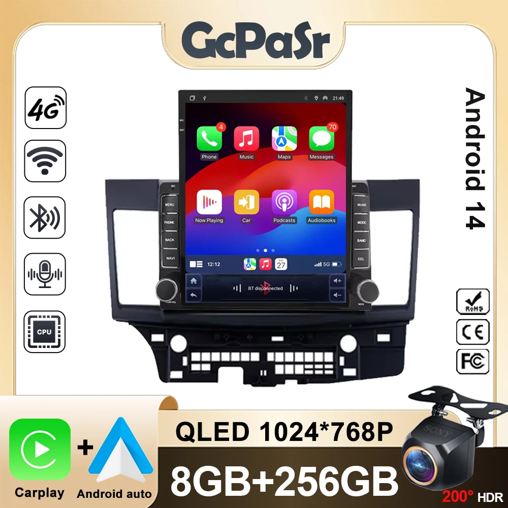 2din Android 14 Carplay Автомобильный радиоприемник для Mitsubishi Lancer 10 CY 2007-2017 Мультимедийный видеоплеер 2 Din GPS IPS 4G Стерео DVD
2din Android 14 Carplay Автомобильный радиоприемник для Mitsubishi Lancer 10 CY 2007-2017 Мультимедийный видеоплеер 2 Din GPS IPS 4G Стерео DVD