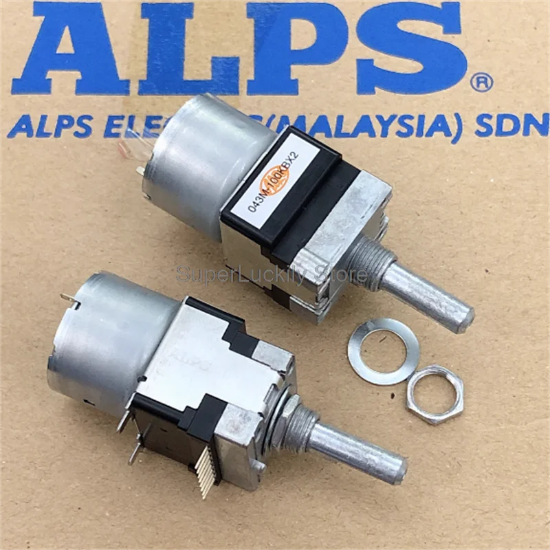 1 шт., моторный потенциометр ALPS B100Kx2 RK16812MG098 100KBx2, двойной потенциометр с краном, полувал 25 мм
1 шт., моторный потенциометр ALPS B100Kx2 RK16812MG098 100KBx2, двойной потенциометр с краном, полувал 25 мм