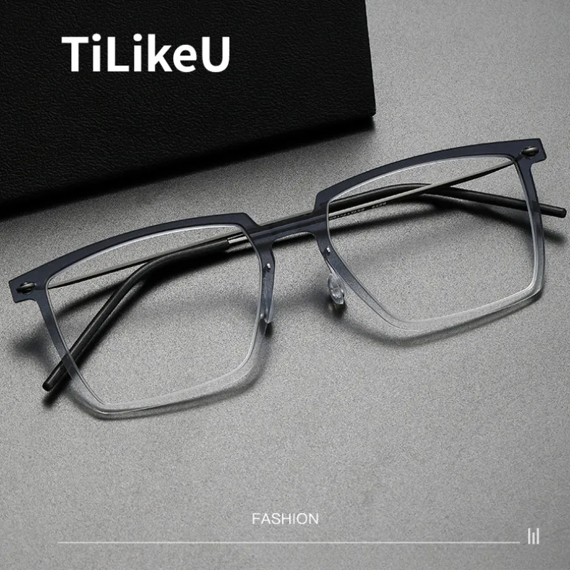 Nordic Style Screwless Simple Design 6.3g Ultra-light Eyeglasses Frame Retro Square Titanium Optical Glasses for Men and Women
Nordic Style Screwless Simple Design 6.3g Ultra-light Eyeglasses Frame Retro Square Titanium Optical Glasses for Men and Women
