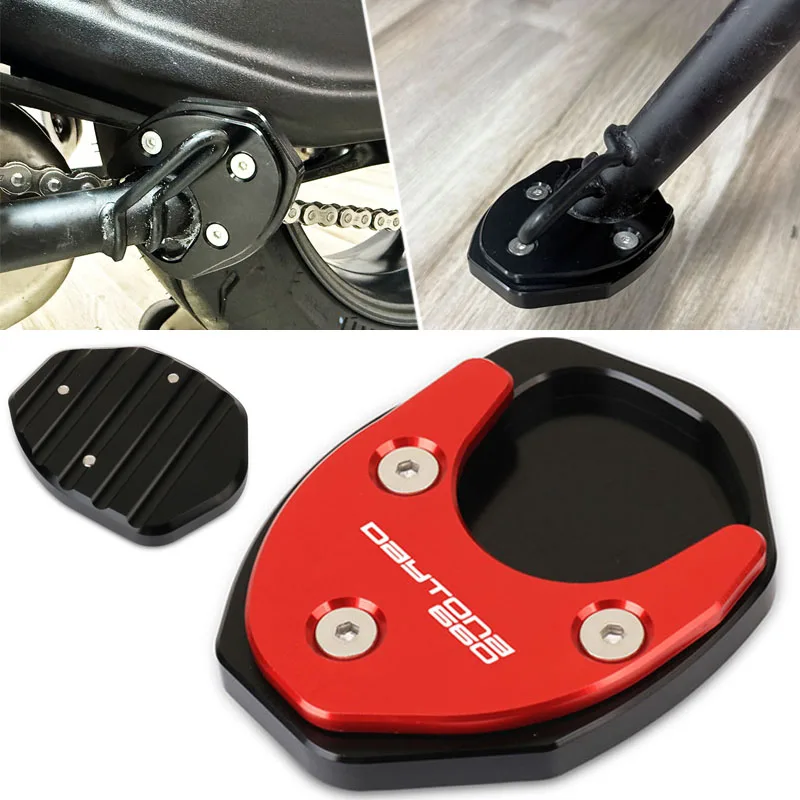 Motorcycle CNC Kickstand Foot Side Stand Extension Pad Support Plate Enlarge Stand For Daytona 660 2024
Motorcycle CNC Kickstand Foot Side Stand Extension Pad Support Plate Enlarge Stand For Daytona 660 2024