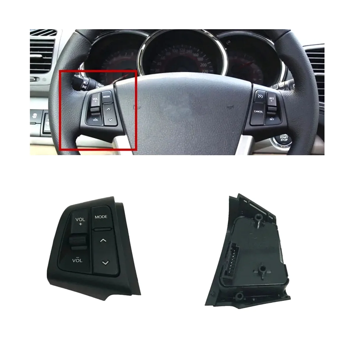 Steering Wheel Remote Control Switch for Kia Sorento 2011-2013 Volume Control Switch Button 96700-2P000 96710-2P000
Steering Wheel Remote Control Switch for Kia Sorento 2011-2013 Volume Control Switch Button 96700-2P000 96710-2P000