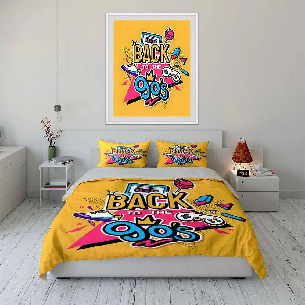 Retro 90s Style Decoration Set Multiple sizes kid's and adults' bedroom Exquisite 3PC bedding set, gift
Retro 90s Style Decoration Set Multiple sizes kid's and adults' bedroom Exquisite 3PC bedding set, gift