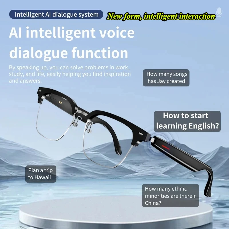new smart glasses real-time translation AI translation glasses 100 + language Bluetooth music smart sunglasses men and women
new smart glasses real-time translation AI translation glasses 100 + language Bluetooth music smart sunglasses men and women