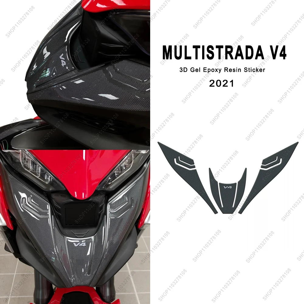 3D gel Resin Sticker For DUCATI MULTISTRADA V4 2021 Motorcycle Accessories Front Mouth Waterproof Protective Sticker kit
3D gel Resin Sticker For DUCATI MULTISTRADA V4 2021 Motorcycle Accessories Front Mouth Waterproof Protective Sticker kit