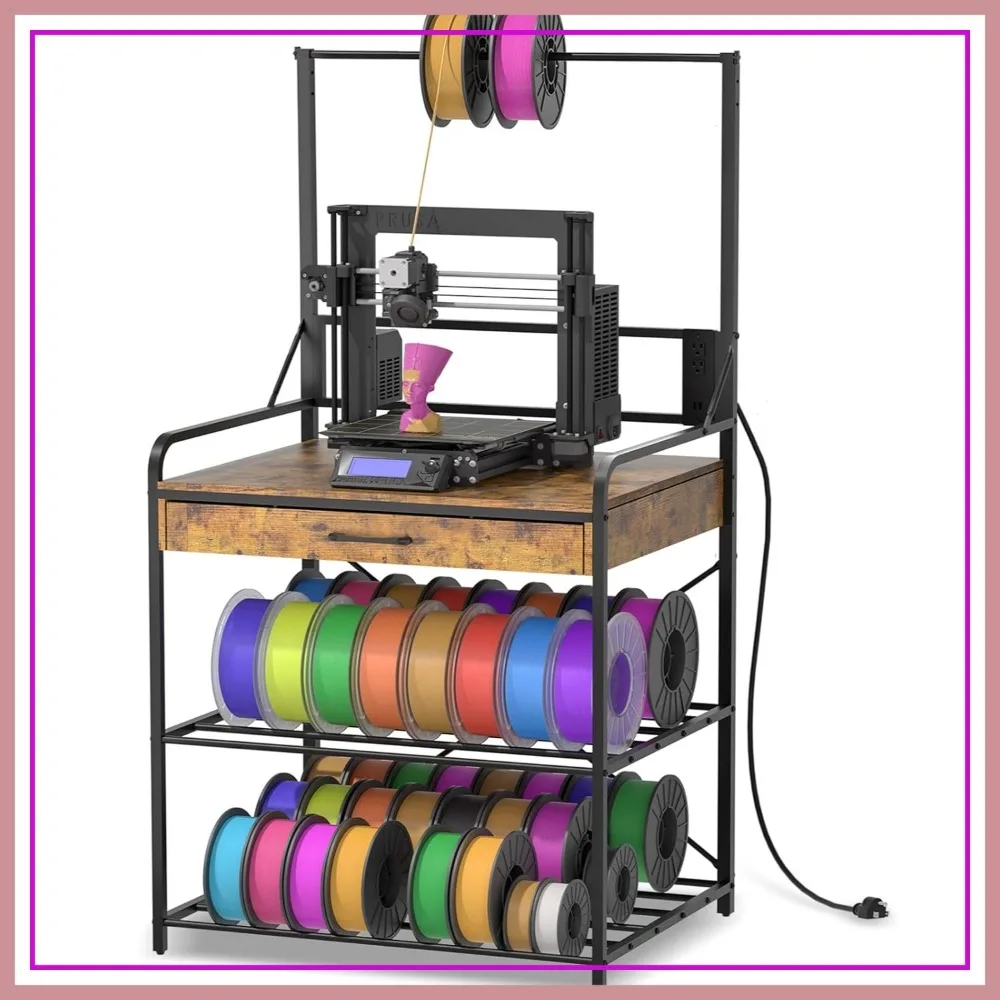 3D Printer Stand with Power Hub and Storage Shelf – Heavy Duty X-Bracket, 3-Tier Organizer for Workshop
3D Printer Stand with Power Hub and Storage Shelf – Heavy Duty X-Bracket, 3-Tier Organizer for Workshop
