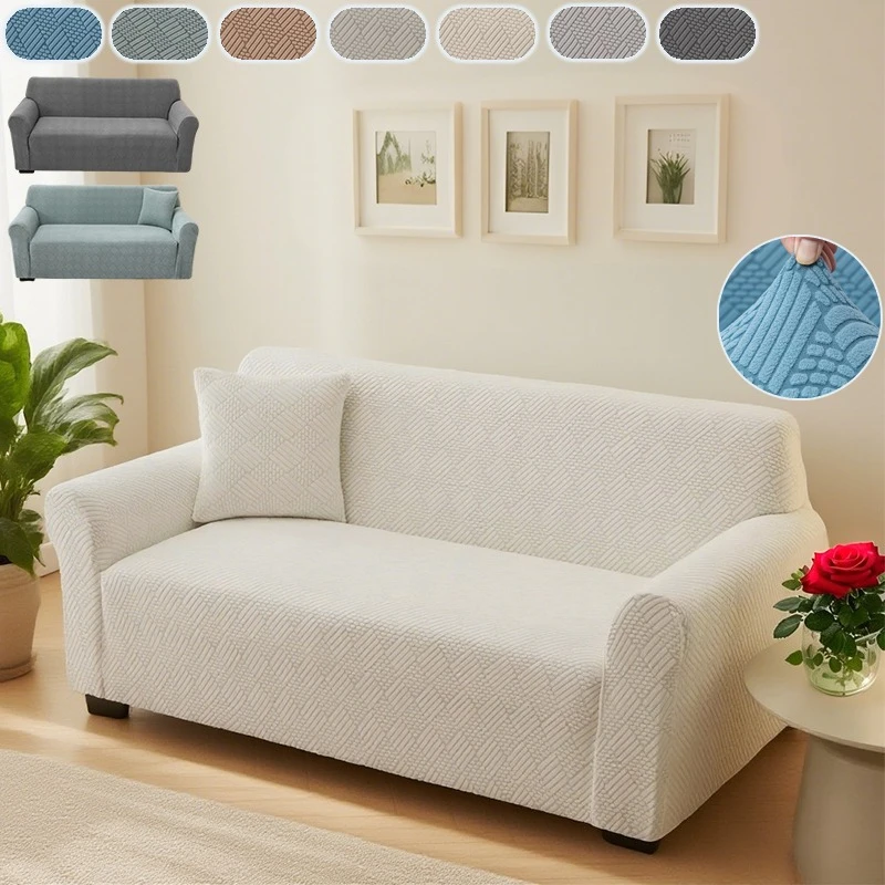 New Jacquard Elastic Sofa Cover Solid Color Couch Cover Removable Washable Slipcover for L-Shaped Sofa Living Room 1/2/3/4 소파 커버
New Jacquard Elastic Sofa Cover Solid Color Couch Cover Removable Washable Slipcover for L-Shaped Sofa Living Room 1/2/3/4 소파 커버