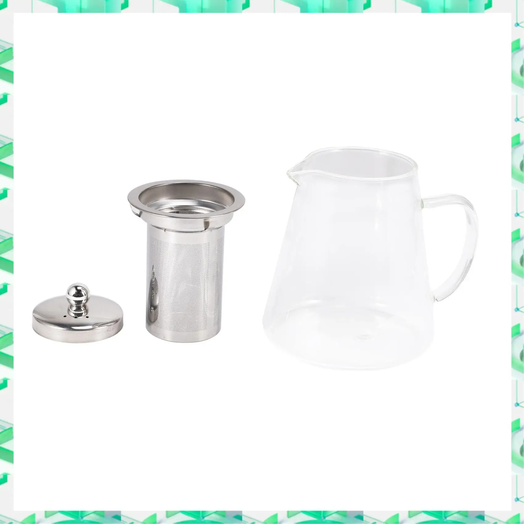 FIZP Glass Teapot With Stainless Steel Removable Infuser For Loose Leaf Tea, Bonus Tea Kettle & Infuser Coaster, 950Ml
FIZP Glass Teapot With Stainless Steel Removable Infuser For Loose Leaf Tea, Bonus Tea Kettle & Infuser Coaster, 950Ml