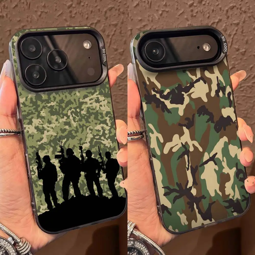 Camouflage Camo Military Army Phone Case For iPhone 17,16,15,14,13,12,Pro,Max,Plus,E,SE4,Air,Mini Black IMD Box
Camouflage Camo Military Army Phone Case For iPhone 17,16,15,14,13,12,Pro,Max,Plus,E,SE4,Air,Mini Black IMD Box