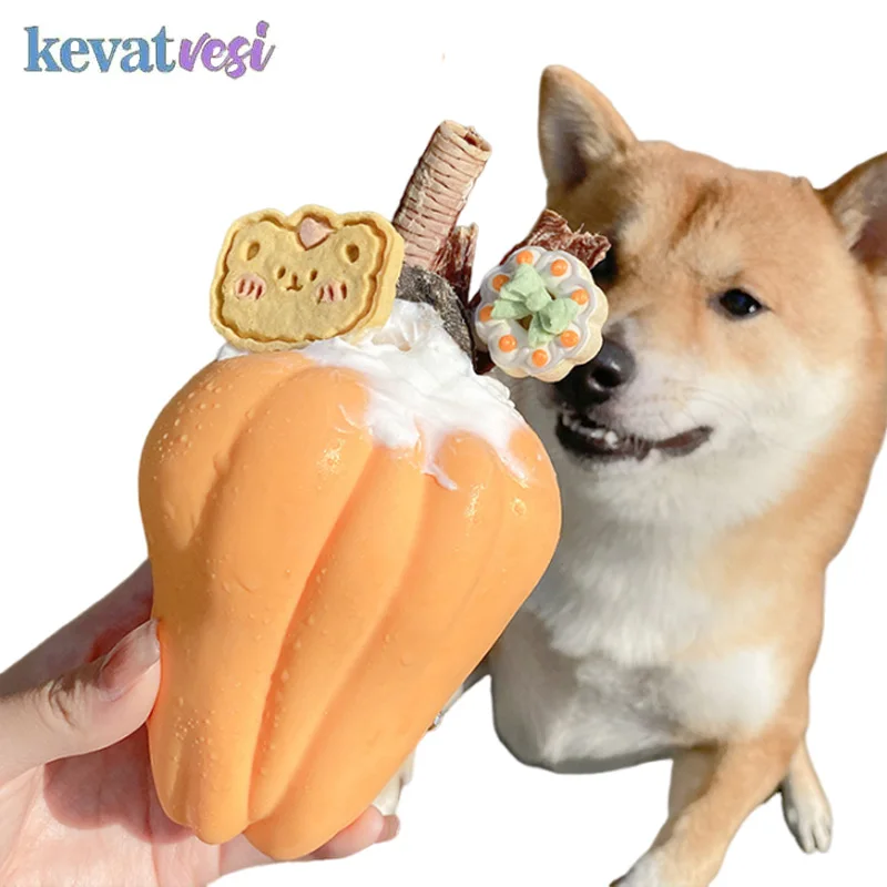 Silicone Dog Toys Bite-resistance Dog Chew Toy Puzzle Dog Slow Food Toys Funny Pumpkin Shape Pet Toys for Small Medium Large Dog
Silicone Dog Toys Bite-resistance Dog Chew Toy Puzzle Dog Slow Food Toys Funny Pumpkin Shape Pet Toys for Small Medium Large Dog