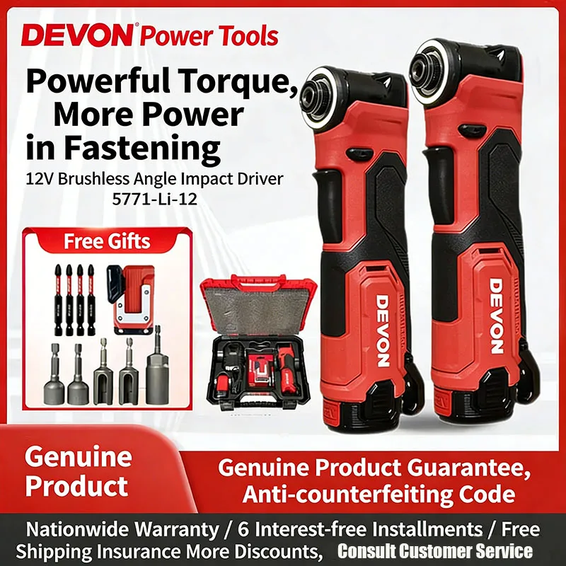 Devon 5771 Electric Wrench Brushless Truss Electric Impact Wrench 90-Degree Stage Truss Wrench Lithium Battery and Charger
Devon 5771 Electric Wrench Brushless Truss Electric Impact Wrench 90-Degree Stage Truss Wrench Lithium Battery and Charger