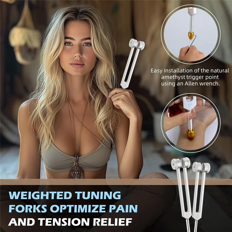 A20F-Tuning Forks For Healing, Aluminum Alloy Tuning Fork 128Hz, 136.1Hz, 256Hz, 384Hz, Hockey Puck Activator & Gem Feet
A20F-Tuning Forks For Healing, Aluminum Alloy Tuning Fork 128Hz, 136.1Hz, 256Hz, 384Hz, Hockey Puck Activator & Gem Feet