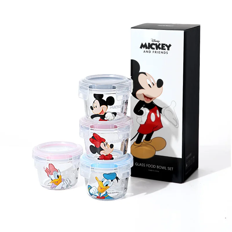 Disney Anime Mickey Mouse Minnie Donald Duck Cartoon Glass Lunch Box with Lid Round Microwave Oven Soup Box Fruit Lunch Box
Disney Anime Mickey Mouse Minnie Donald Duck Cartoon Glass Lunch Box with Lid Round Microwave Oven Soup Box Fruit Lunch Box