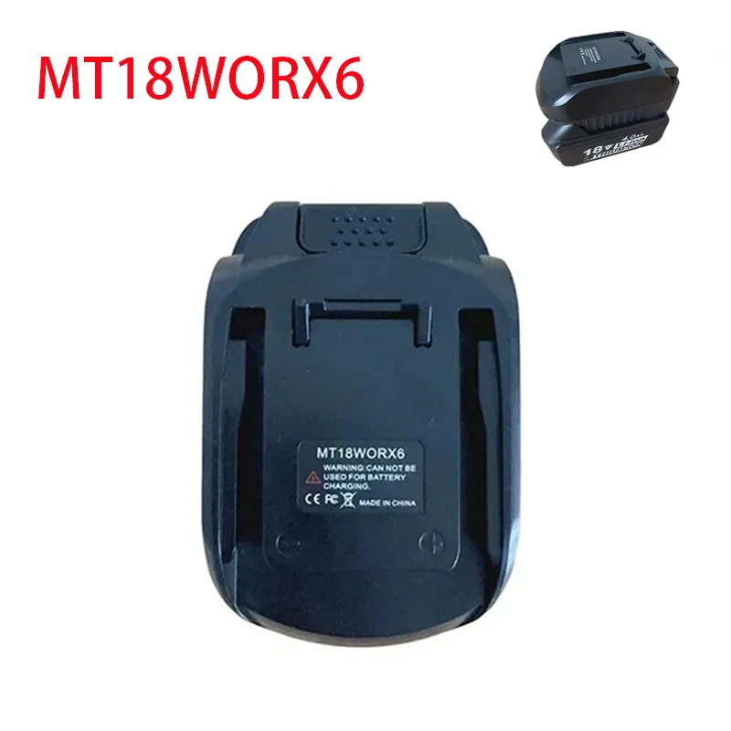 For WORX 20V 6PIN MT18WORX6 Adapter Converting for Worx 20V Platform Cordless Tools Converter for MAKITA 18V Lithium ion Battery 
For WORX 20V 6PIN MT18WORX6 Adapter Converting for Worx 20V Platform Cordless Tools Converter for MAKITA 18V Lithium ion Battery