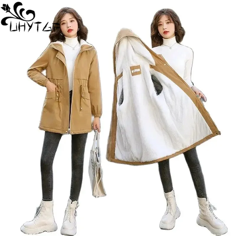 Autumn Winter Jackets Women's Korean Hooded Windbreaker Female Lambhair Plush Warm Thick Cotton Coat Women Parkas Outerwear 2830
Autumn Winter Jackets Women's Korean Hooded Windbreaker Female Lambhair Plush Warm Thick Cotton Coat Women Parkas Outerwear 2830