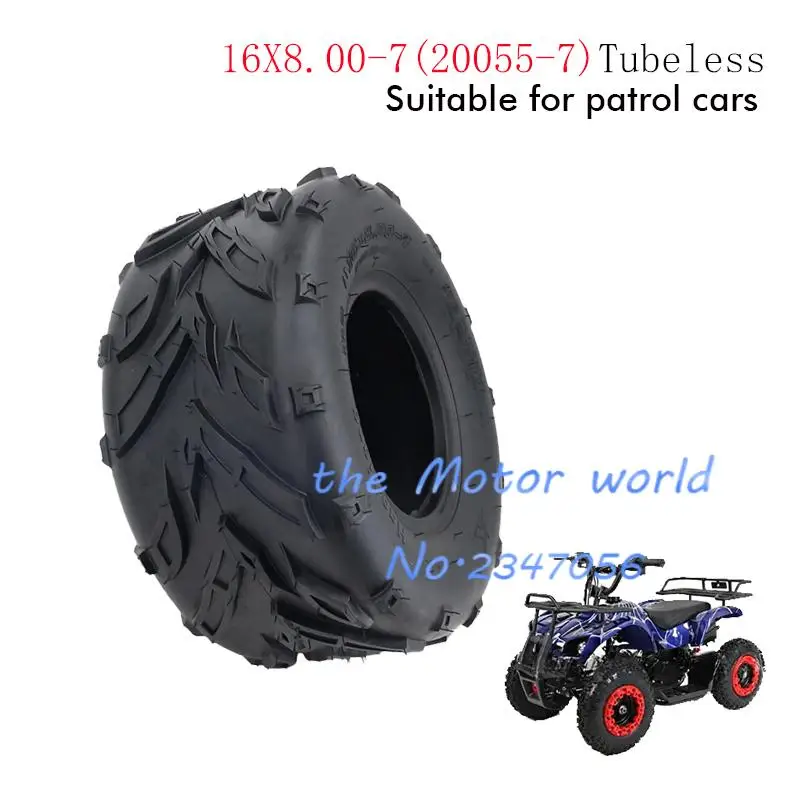 New type KARTING ATV UTV Buggy 16X8.00-7(200/55-70)thickening Inch Tubeless Tyre Rubber Tire
New type KARTING ATV UTV Buggy 16X8.00-7(200/55-70)thickening Inch Tubeless Tyre Rubber Tire