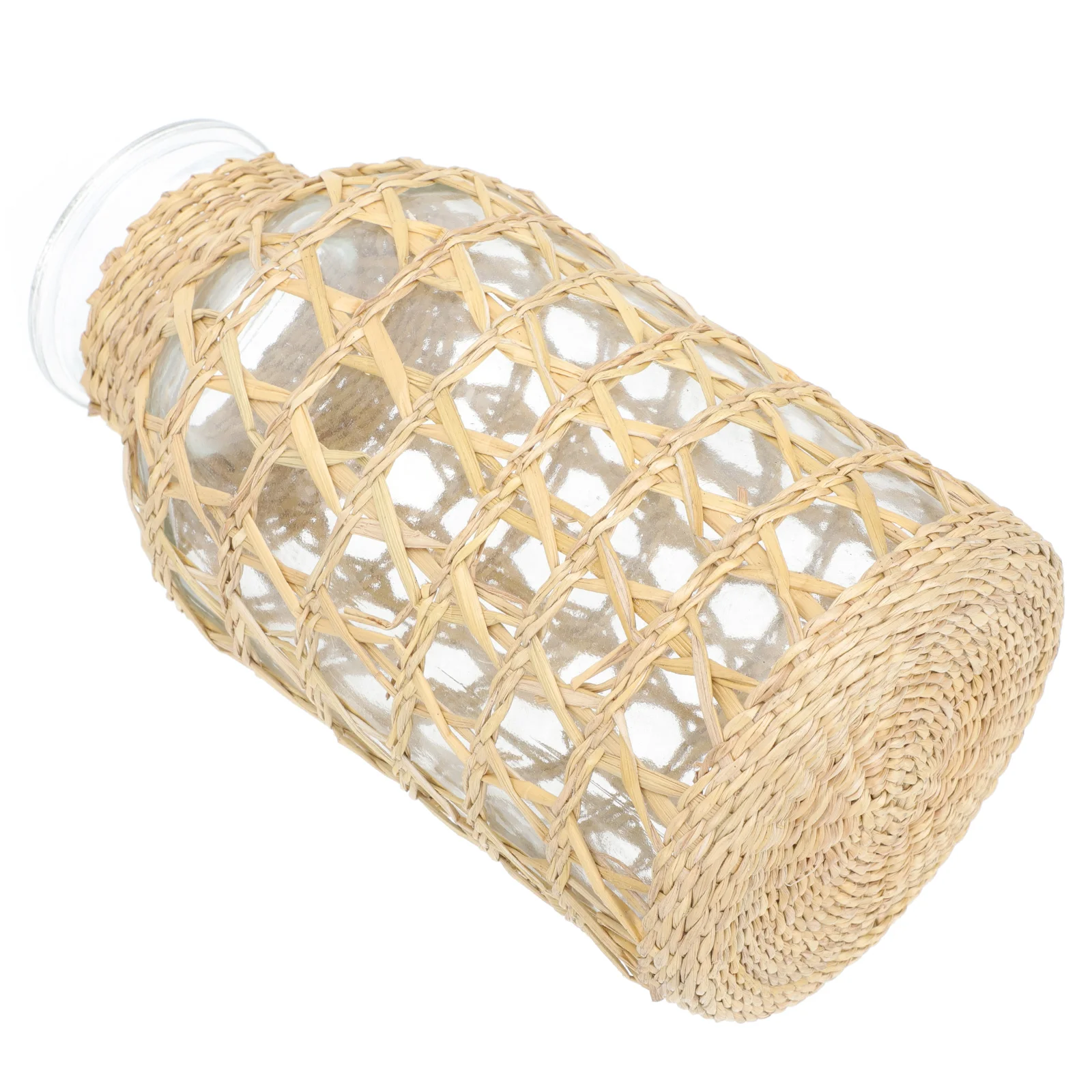 Rattan Glass Vase Farmhouse Flower Decoration Desktop Arrangement Container Adornment Woven Manual
Rattan Glass Vase Farmhouse Flower Decoration Desktop Arrangement Container Adornment Woven Manual