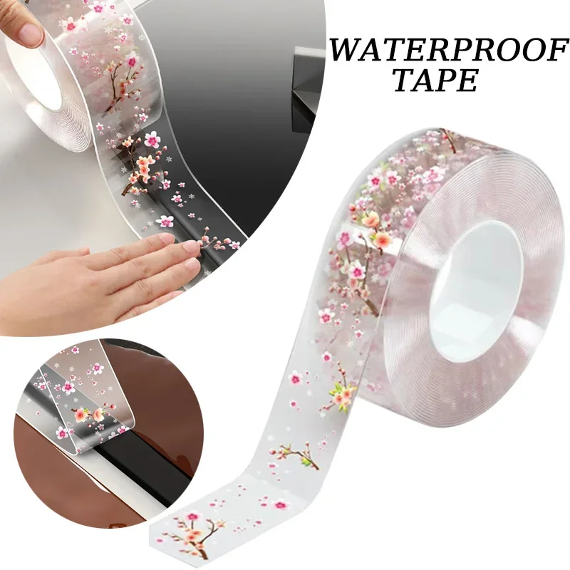 Adhesive Tape Waterproof Transparent Flower Print Cuttable Sealing Corners Seams Caulk Tape Flexible Corner Sealant Tape
Adhesive Tape Waterproof Transparent Flower Print Cuttable Sealing Corners Seams Caulk Tape Flexible Corner Sealant Tape