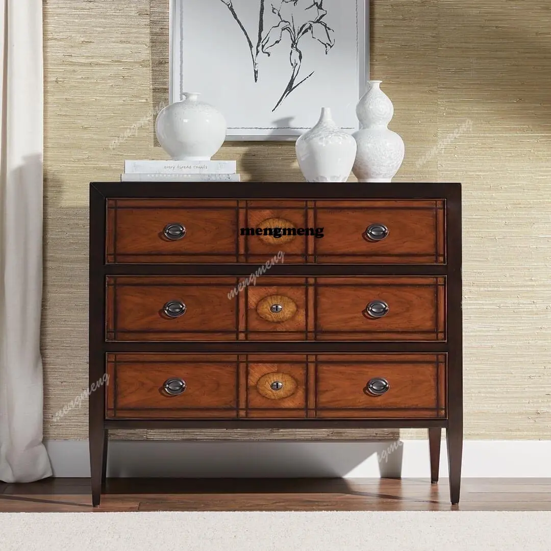 American retro light luxury solid wood chest cabinet locker living room wall storage drawer cabinet
American retro light luxury solid wood chest cabinet locker living room wall storage drawer cabinet