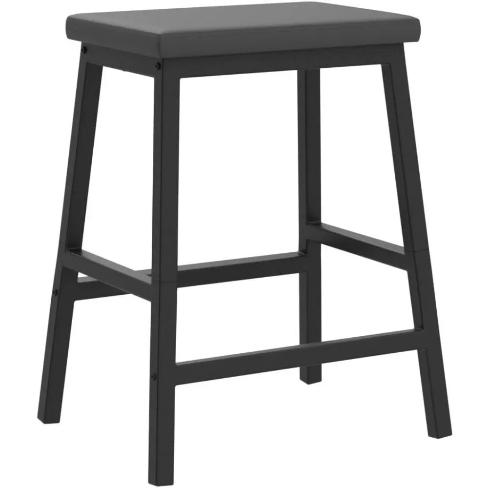 Bar Stools, PU Leather Upholstered Breakfast Stools, Easy Assembly, Suitable for Kitchen, Dining Room, 24" Set of 2 Bar Chairs
Bar Stools, PU Leather Upholstered Breakfast Stools, Easy Assembly, Suitable for Kitchen, Dining Room, 24" Set of 2 Bar Chairs