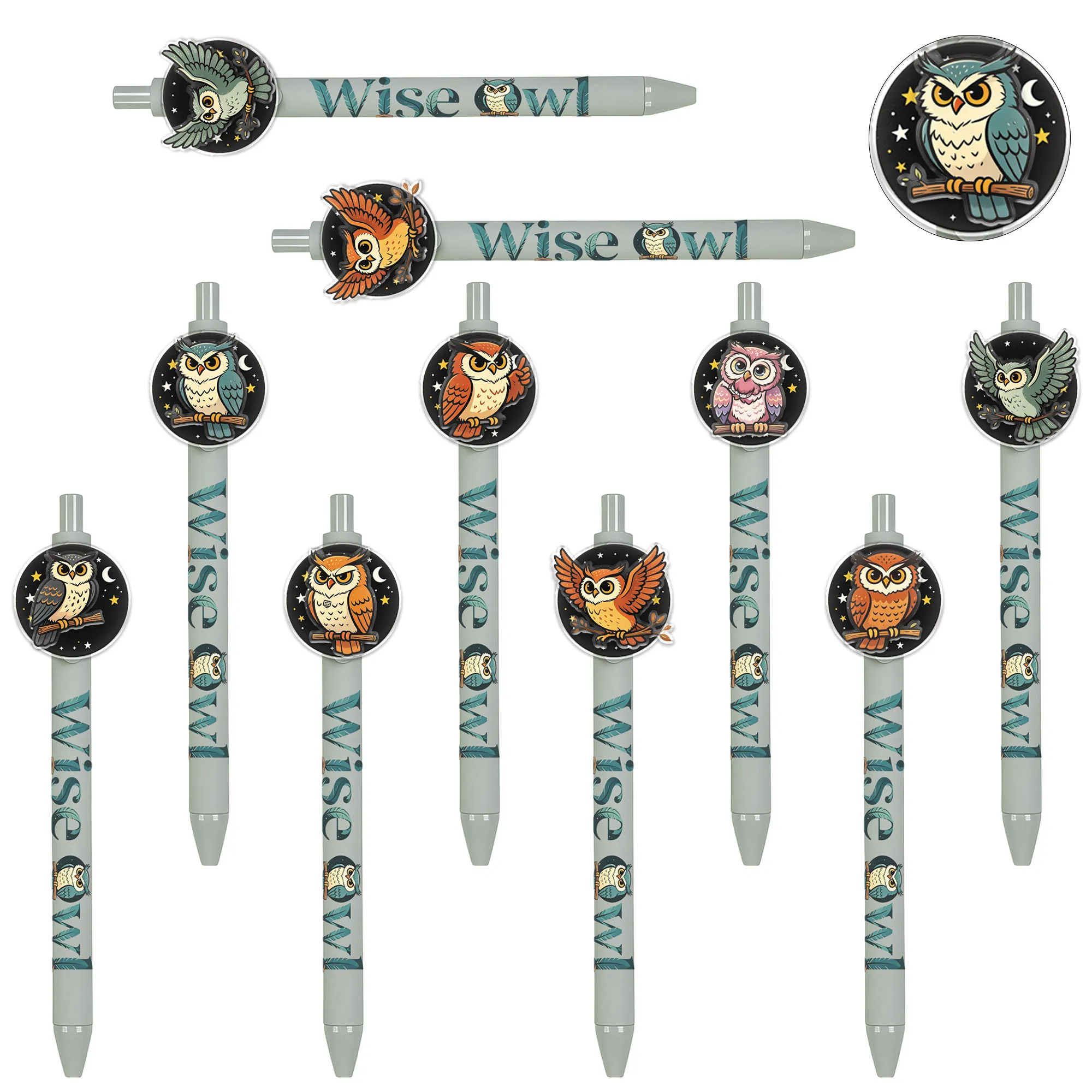 13 PCS Owl-shaped Creative Ballpoint Pens - Smooth and Flowing Signature Pens - Dark Green Gift Pens
13 PCS Owl-shaped Creative Ballpoint Pens - Smooth and Flowing Signature Pens - Dark Green Gift Pens