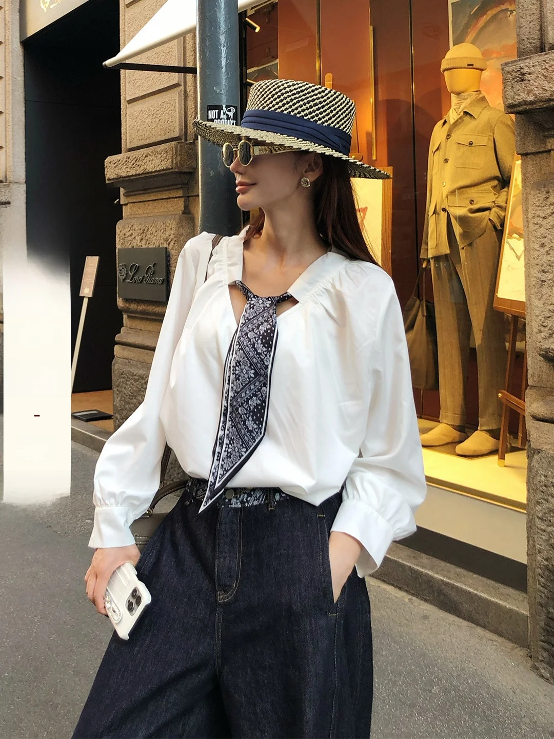 Белая шелковая блузка Lililiwj Old Money с V-образным вырезом, свободного кроя, из ацетата, дышащая, комфортная, с длинным рукавом, для официальных мероприятий
Белая шелковая блузка Lililiwj Old Money с V-образным вырезом, свободного кроя, из ацетата, дышащая, комфортная, с длинным рукавом, для официальных мероприятий