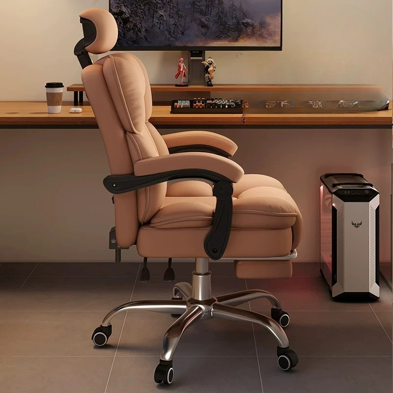 Recliner Designer Bedroom Office Chair Rolling Comfortable Armchair Office Chair High Back Mobile Silla Gamer Office Furniture
Recliner Designer Bedroom Office Chair Rolling Comfortable Armchair Office Chair High Back Mobile Silla Gamer Office Furniture
