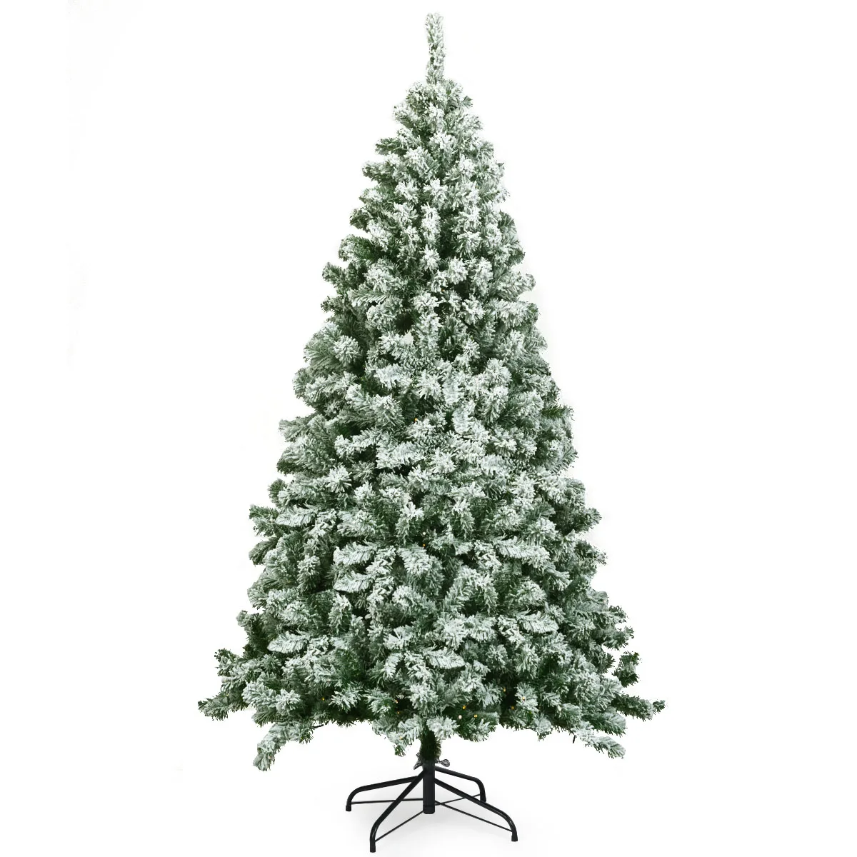 6FT Snow Flocked Artificial Christmas Tree Hinged w/928 Tips and Foldable Base
6FT Snow Flocked Artificial Christmas Tree Hinged w/928 Tips and Foldable Base