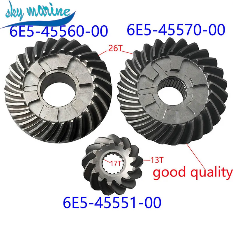6E5-45560 Forward 6E5-45570 Reverse 6E5-45551 Pinion 6E5 Gear Kit For Yamaha Outboard Motor 2 Stroke 115HP 130HP
6E5-45560 Forward 6E5-45570 Reverse 6E5-45551 Pinion 6E5 Gear Kit For Yamaha Outboard Motor 2 Stroke 115HP 130HP